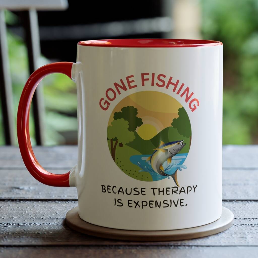 Gone Fishing Coffee Mug By Thornes | notonthehighstreet.com