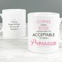 Personalised 'When Is It Acceptable To Drink' Mug, thumbnail 1 of 4