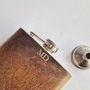 Personalised Leather Hip Flask With Initials, thumbnail 3 of 8