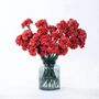 Red Carnations Fresh Flower Bouquet, thumbnail 1 of 3