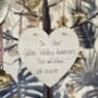 Personalised Golden Wedding Anniversary Gift Heart, thumbnail 2 of 4