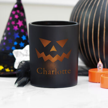 Personalised Halloween Candle Holder, 4 of 12