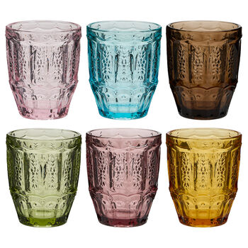 Set Of Six Roselle Coloured Tumblers, 2 of 5
