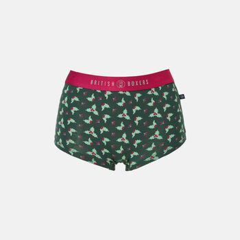 Women's 'Forest Berry' Four Pack Bamboo Hipster Briefs, 8 of 8