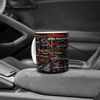 Grand Prix 2025 Circuits Red Edition Mug, 2 of 8