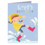 Mini Glittery Puddle Jumping Birthday Card, thumbnail 2 of 4