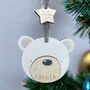 Hand Painted Personalised Christmas Decoration | Polar Bear, thumbnail 1 of 7