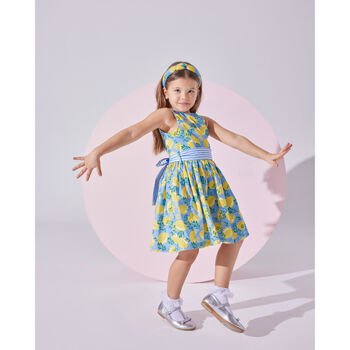 Lemon Garden Dress With Hairband Accessory, 7 of 7