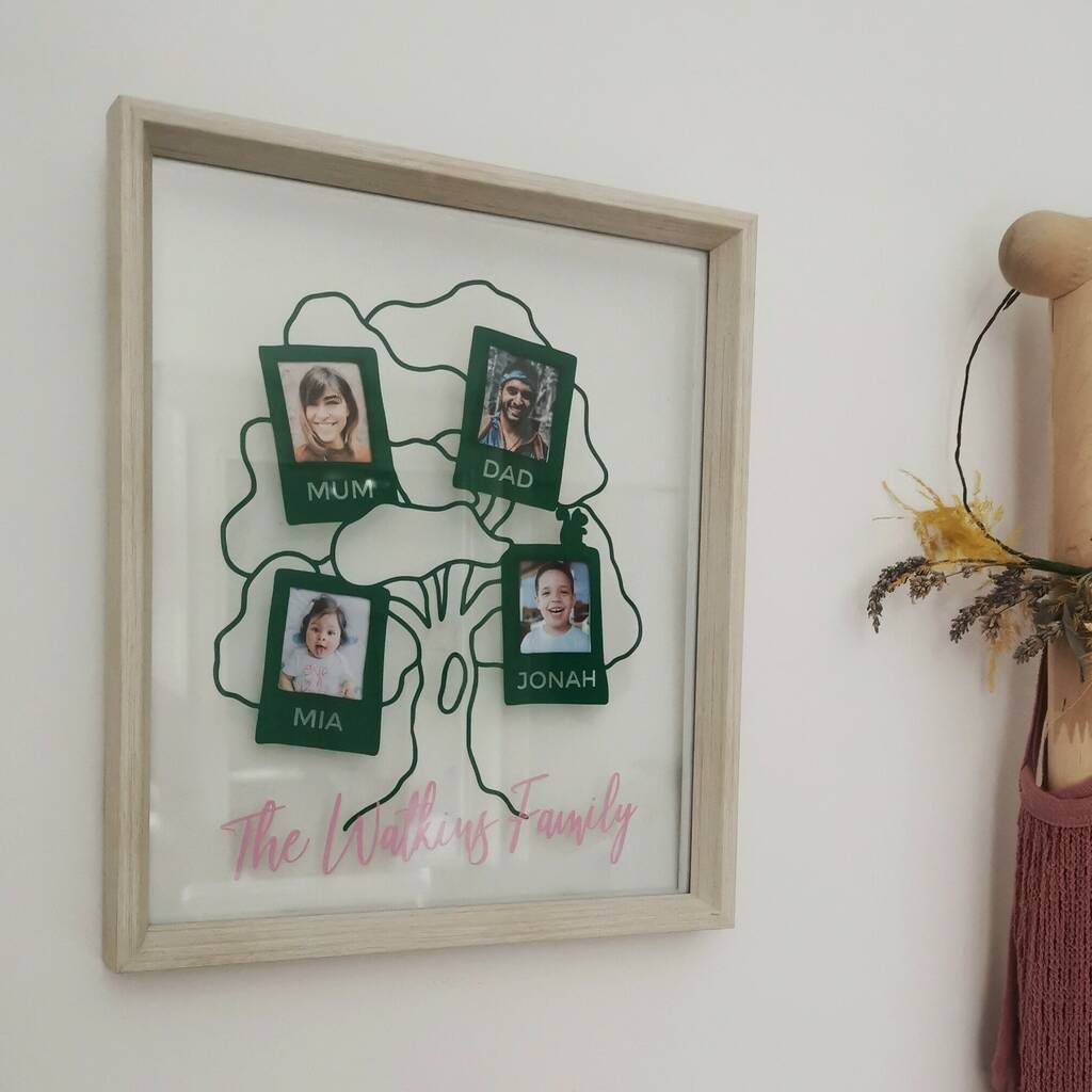 Personalised Family Tree Frame By Posh Totty Designs Creates