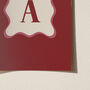 Personalised Initial Print With Wavy Border, thumbnail 7 of 11