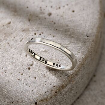 Personalised Men's Stacker Ring, 4 of 10