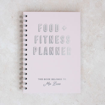 Personalised Gold Foil Food And Fitness Planner, 5 of 12