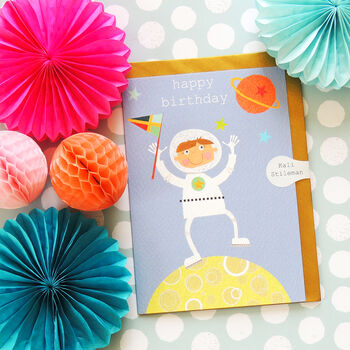 Astronaut Happy Birthday Card, 3 of 3