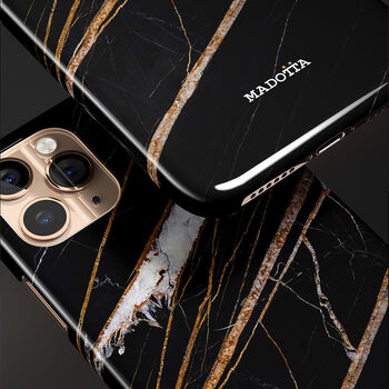 Gold Marquina Marble Case For iPhone, 3 of 4