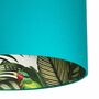 Tropical Jungle Silhouette Lampshades In Jade Green, thumbnail 2 of 6