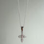 Sterling Silver Moissanite Cross Necklace, thumbnail 5 of 6