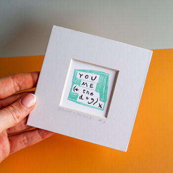 You, Me And The Dog Mini Art Print, 3 of 8