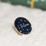 'I Believe' Navy Enamel Pin Badge, thumbnail 5 of 12
