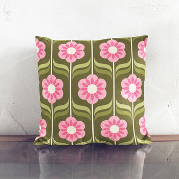 Floral Retro Rectangle Soft Cushion Cover, 7 of 12