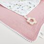 Organic Baby Comforter And Wooden Teether, thumbnail 1 of 9