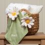 Personalised Fleury Daisy Soother And Jitter Gift Set, thumbnail 1 of 5