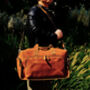Genuine Leather Front Pocket Weekender, thumbnail 2 of 11