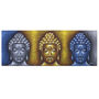 Buddha Painting Three Heads Gold Detail, thumbnail 1 of 5