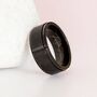 Personalised Black Stainless Steel Spinner Ring, thumbnail 1 of 10