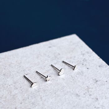 Sterling Silver Geometric Studs Multipack, 2 of 7