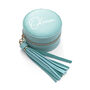 Personalised Turquoise Jewellery Case With Tassel, thumbnail 4 of 6
