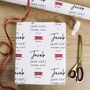 Personalised Nice List, Christmas Wrapping Paper, thumbnail 5 of 5