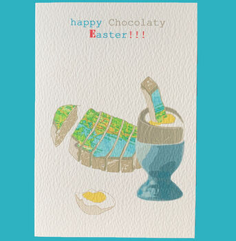 Contemporary Chocolate Easter Egg Card, 2 of 2