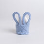 Three Bunny Egg Cup Easy Crochet Kit, thumbnail 2 of 9