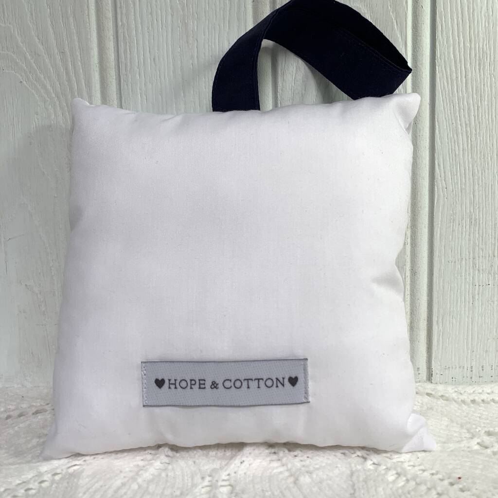 Personalised Navy And Red Christening Gift By Hope & Cotton