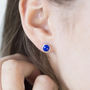 Lapis Lazuli Handmade Gemstone Studs, thumbnail 2 of 7