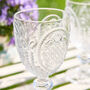 Set Of Four Baroque Glass Wine Goblets, thumbnail 4 of 9