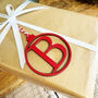 Personalised Initial Christmas Bauble 3mm Mdf, thumbnail 3 of 6