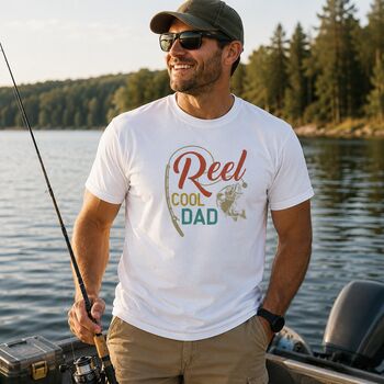 Reel Cool Dad Fishing T Shirt Gift, 2 of 11