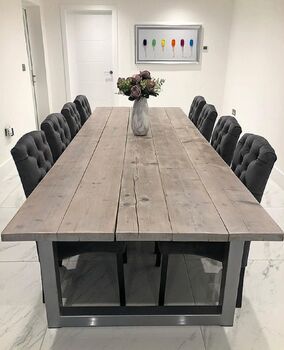 Reclaimed Industrial Table 630, 2 of 3