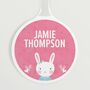 Personalised Bunny Design Kids Bag Tag, thumbnail 1 of 3