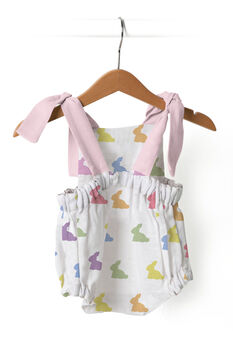 Rainbow Lapin Pink Baby Rompers, 2 of 2