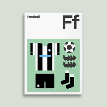 Football Kit Posters And Prints, Graphic Wall Art, 4 of 6