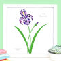 Personalised Iris Button Picture, thumbnail 1 of 3