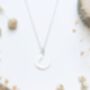 Sterling Silver Horseshoe Necklace Good Luck Gift, thumbnail 3 of 6