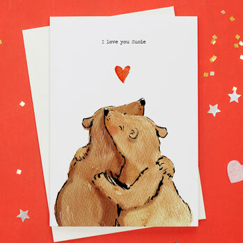 Personalised Bears Valentine's Card, 2 of 4