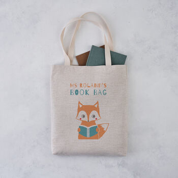 Personalised Fox Book Bag, 3 of 3
