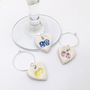 Initial Wine Glass Charms, thumbnail 1 of 3