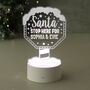 Personalised Santa Stop Here LED Night Light, thumbnail 8 of 11