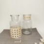 A Pair Of Vintage Rattan Glass Vases, thumbnail 4 of 4