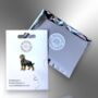 Origami Rottweiler Dog Hard Enamel Pin Brooch, Gifts For Dog Lovers, thumbnail 5 of 8